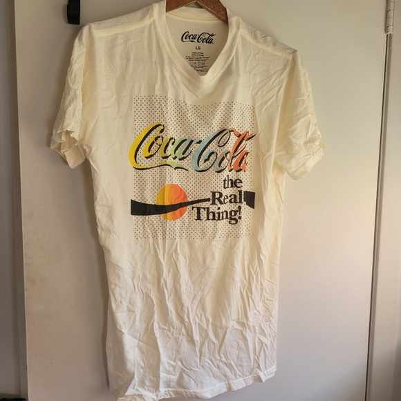 Coca-Cola The Real Thing tshirt. White t-shirt Large - Picture 5 of 7